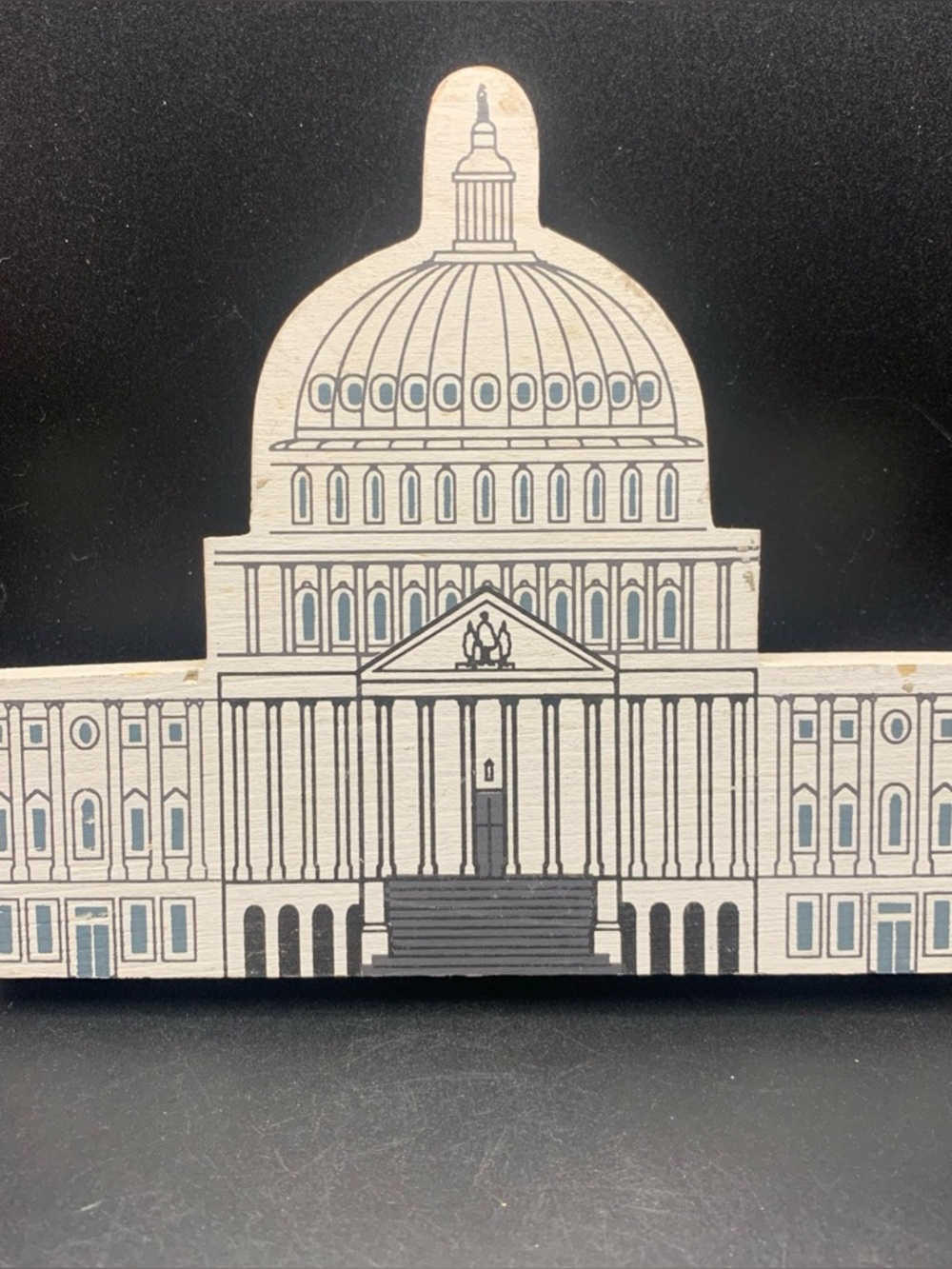 Vintage Cat's Meow Wood 1991 Washington DC Series The Capitol